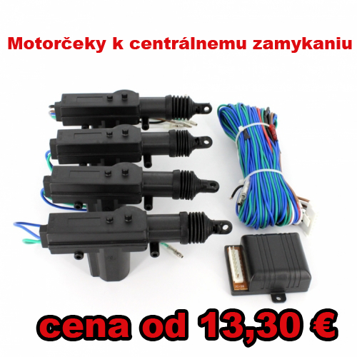 motorčeky k centrálnemu zamykaniu